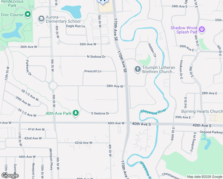map of restaurants, bars, coffee shops, grocery stores, and more near 431 38th Avenue West in West Fargo