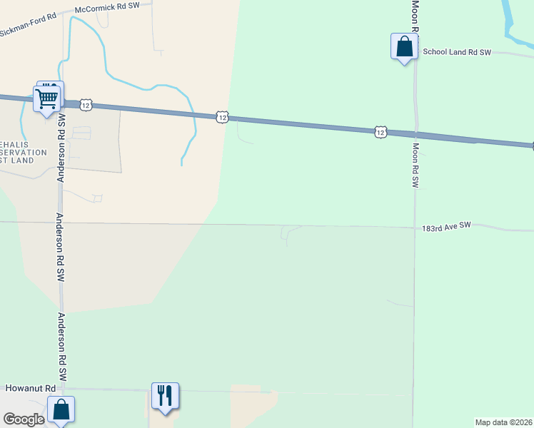 map of restaurants, bars, coffee shops, grocery stores, and more near 12645 183rd Avenue Southwest in Rochester