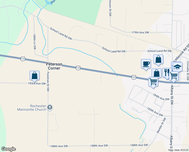 map of restaurants, bars, coffee shops, grocery stores, and more near 10745 U.S. 12 in Rochester