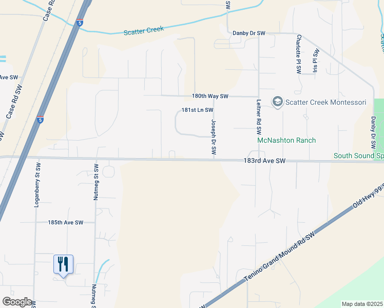 map of restaurants, bars, coffee shops, grocery stores, and more near 18241 Joseph Drive Southwest in Rochester