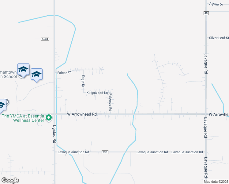 map of restaurants, bars, coffee shops, grocery stores, and more near 4328 Rebecca Road in Hermantown