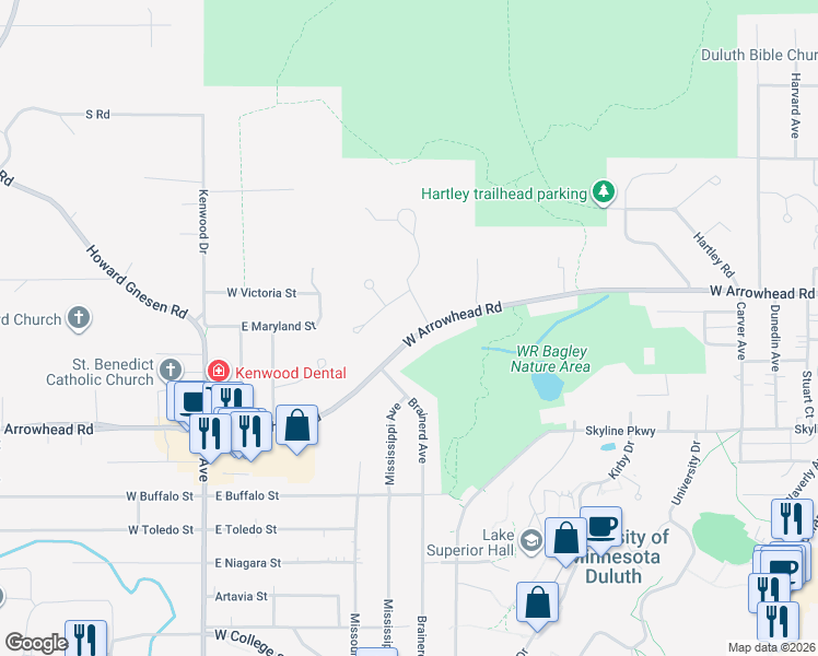 map of restaurants, bars, coffee shops, grocery stores, and more near 1002 Berwick Court in Duluth