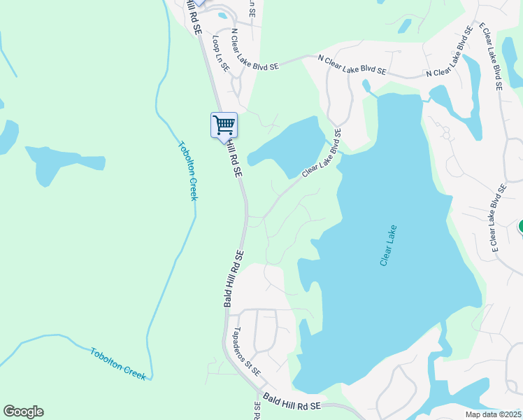 map of restaurants, bars, coffee shops, grocery stores, and more near 18041 Clear Lake Boulevard Southeast in Yelm