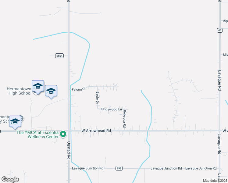 map of restaurants, bars, coffee shops, grocery stores, and more near 5228 Falcon Drive in Hermantown