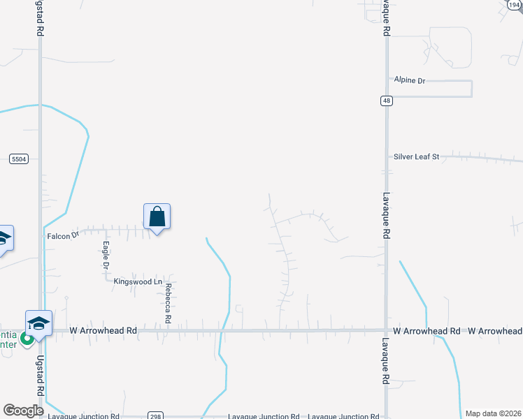 map of restaurants, bars, coffee shops, grocery stores, and more near 4391 Grouse Ridge Drive in Hermantown