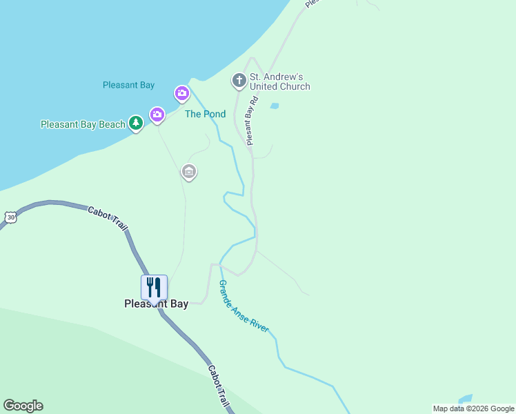 map of restaurants, bars, coffee shops, grocery stores, and more near 180 Pleasant Bay Loop in Pleasant Bay
