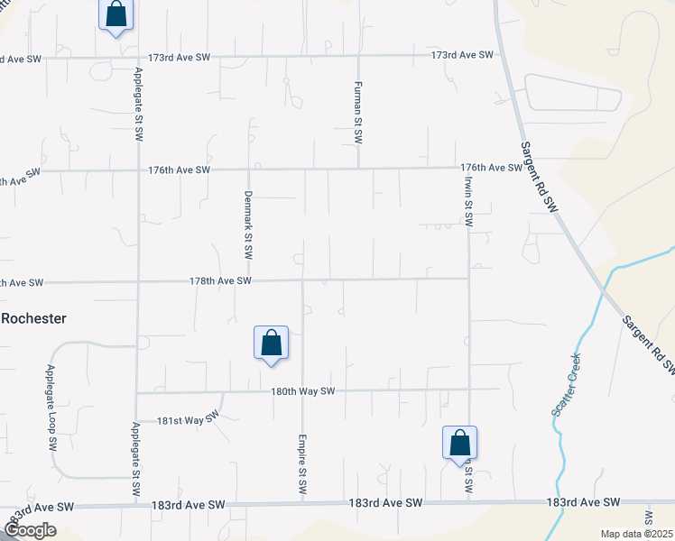 map of restaurants, bars, coffee shops, grocery stores, and more near 8524 178th Avenue Southwest in Rochester