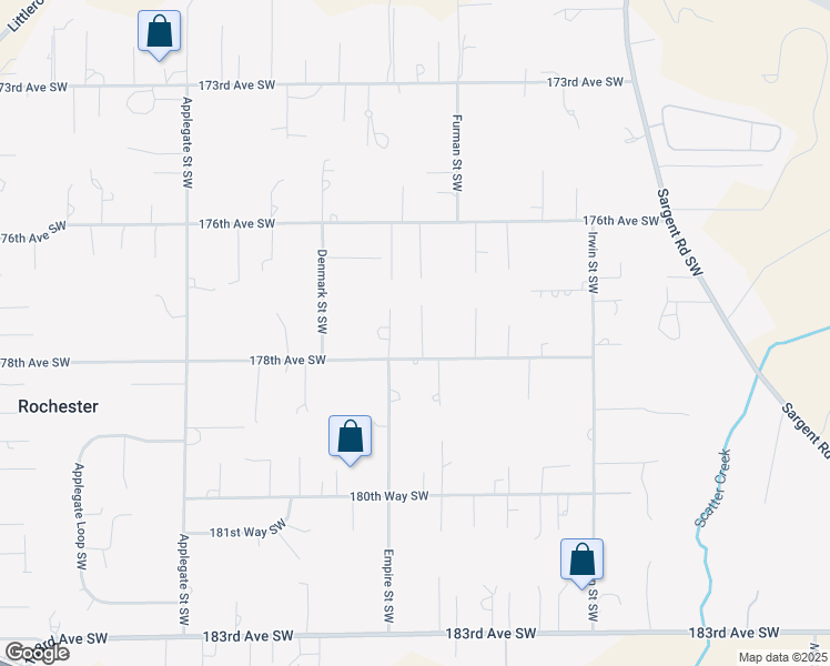 map of restaurants, bars, coffee shops, grocery stores, and more near 8524 178th Avenue Southwest in Rochester