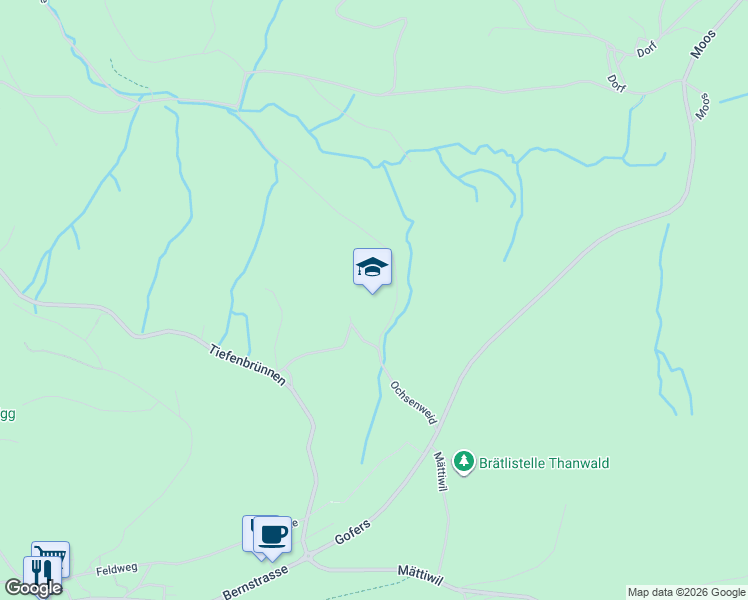map of restaurants, bars, coffee shops, grocery stores, and more near in Oberbütschel