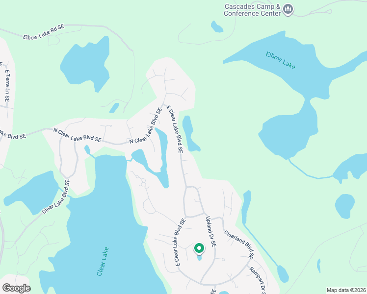 map of restaurants, bars, coffee shops, grocery stores, and more near 17612 East Clear Lake Boulevard Southeast in Yelm