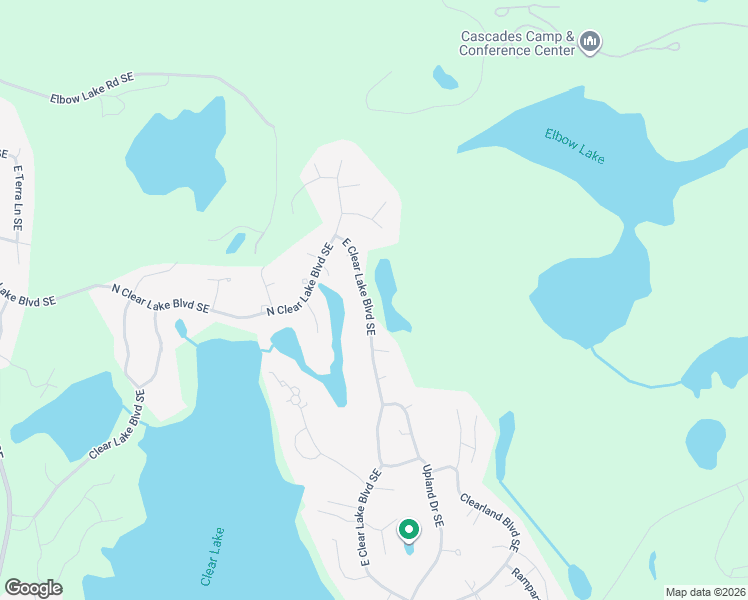 map of restaurants, bars, coffee shops, grocery stores, and more near 17612 East Clear Lake Boulevard Southeast in Yelm