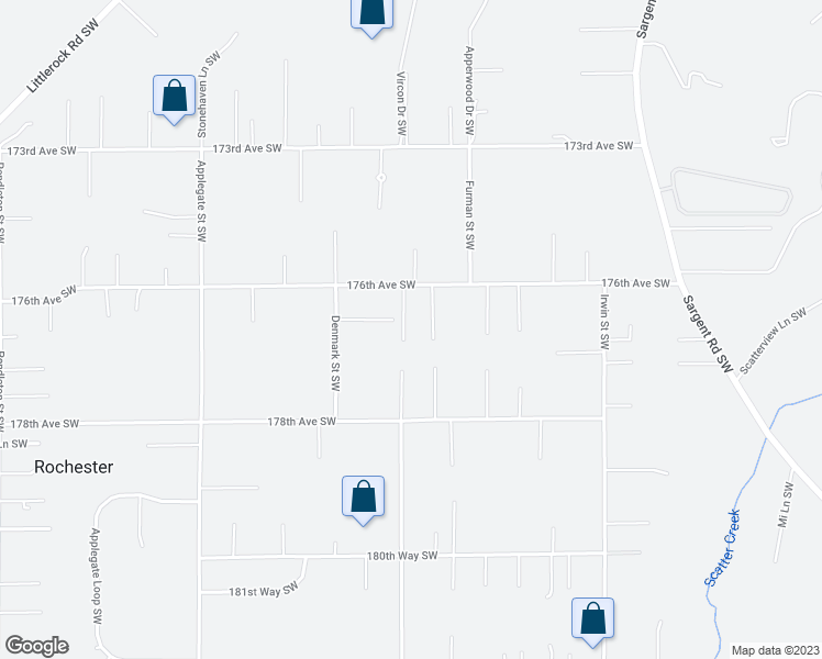 map of restaurants, bars, coffee shops, grocery stores, and more near 8545 176th Avenue Southwest in Rochester