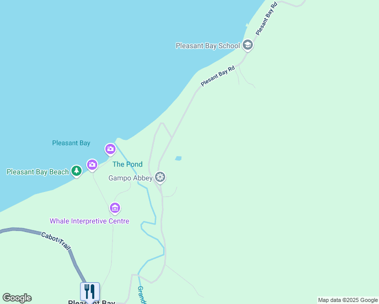 map of restaurants, bars, coffee shops, grocery stores, and more near Red River Road in Inverness County
