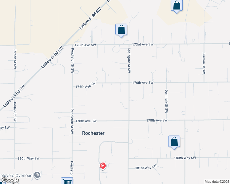 map of restaurants, bars, coffee shops, grocery stores, and more near 9049 176th Avenue Southwest in Rochester
