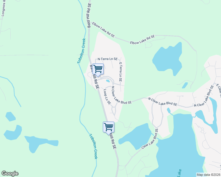 map of restaurants, bars, coffee shops, grocery stores, and more near 21702 North Clear Lake Boulevard Southeast in Yelm