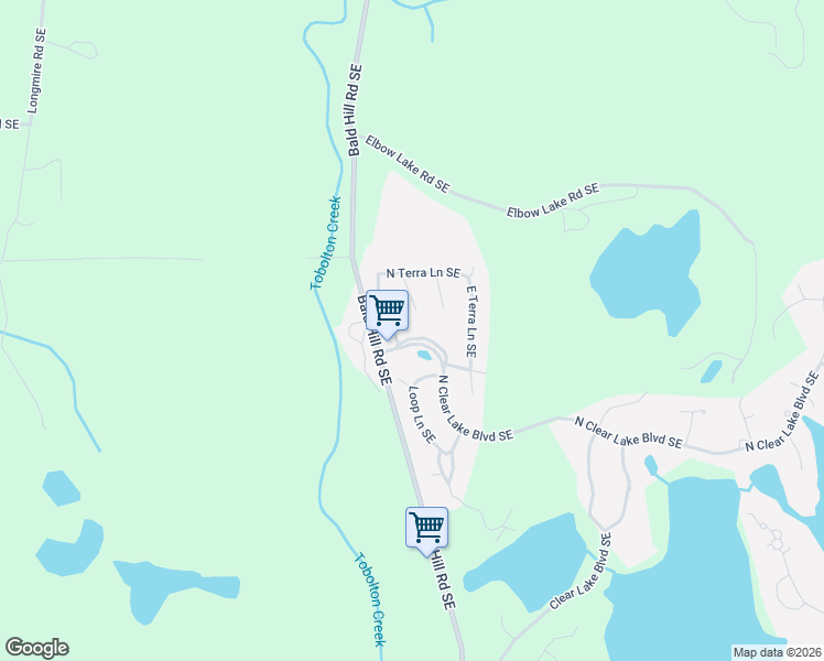 map of restaurants, bars, coffee shops, grocery stores, and more near 21618 North Clear Lake Boulevard Southeast in Yelm