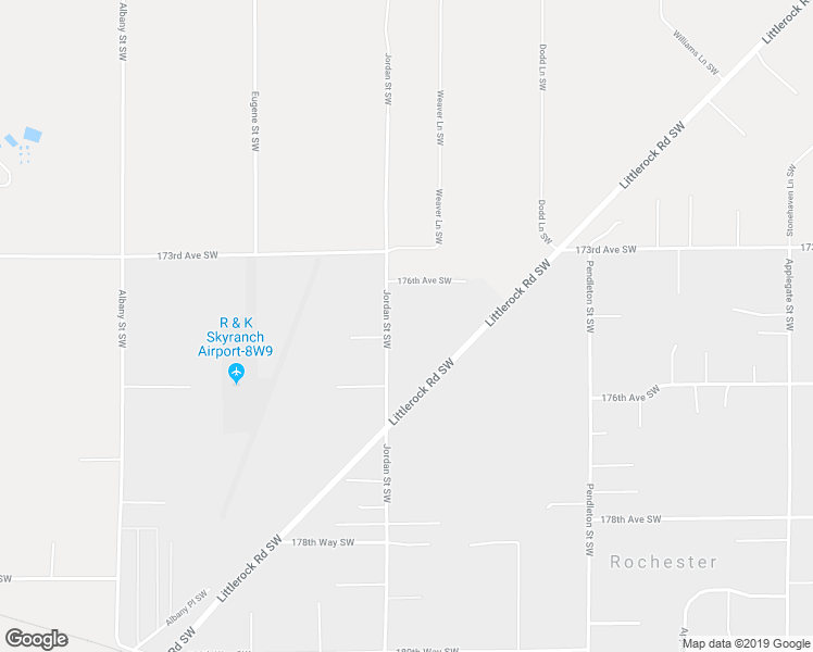 map of restaurants, bars, coffee shops, grocery stores, and more near 17410 Jordan Street Southwest in Rochester