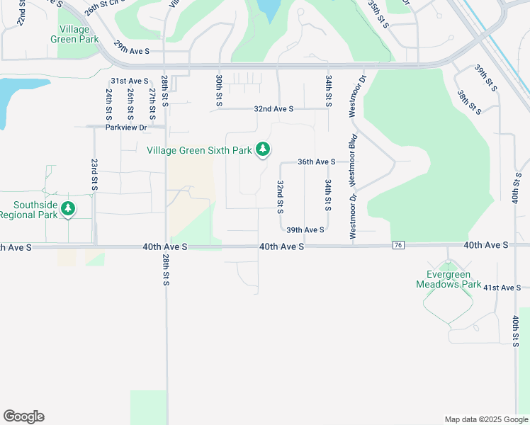 map of restaurants, bars, coffee shops, grocery stores, and more near 3804 31st Street South in Moorhead