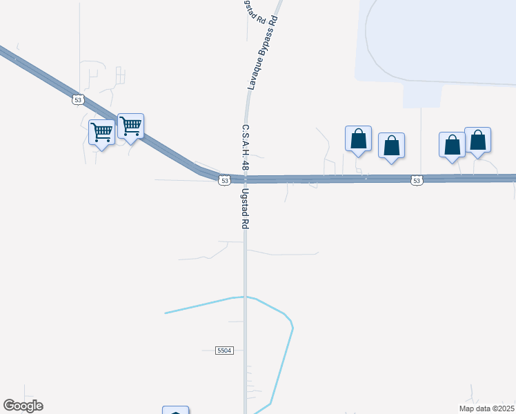 map of restaurants, bars, coffee shops, grocery stores, and more near 4498 Ugstad Road in Hermantown
