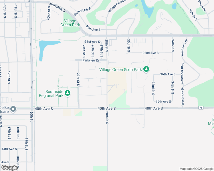 map of restaurants, bars, coffee shops, grocery stores, and more near 3827 28th St S in Moorhead