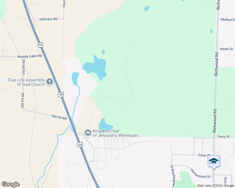 map of restaurants, bars, coffee shops, grocery stores, and more near 18526 Willow Springs Road in Detroit Lakes