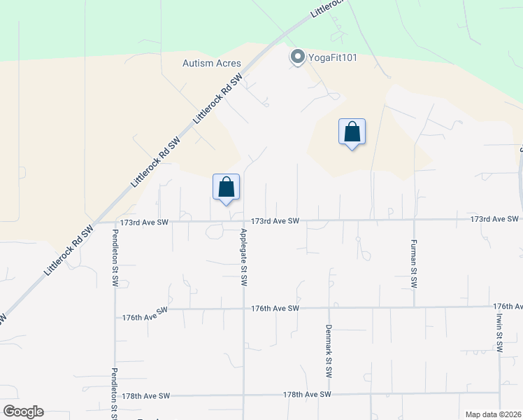 map of restaurants, bars, coffee shops, grocery stores, and more near 8834 173rd Avenue Southwest in Rochester