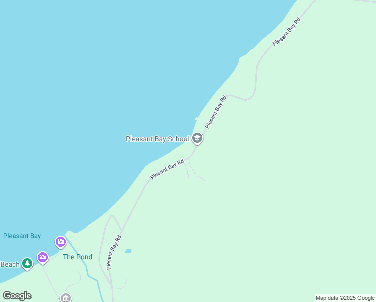 map of restaurants, bars, coffee shops, grocery stores, and more near Pleasant Bay Loop in Inverness County