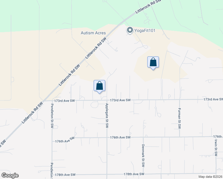 map of restaurants, bars, coffee shops, grocery stores, and more near 17217 Hound Dog Lane Southwest in Rochester