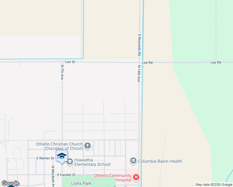 map of restaurants, bars, coffee shops, grocery stores, and more near in Othello