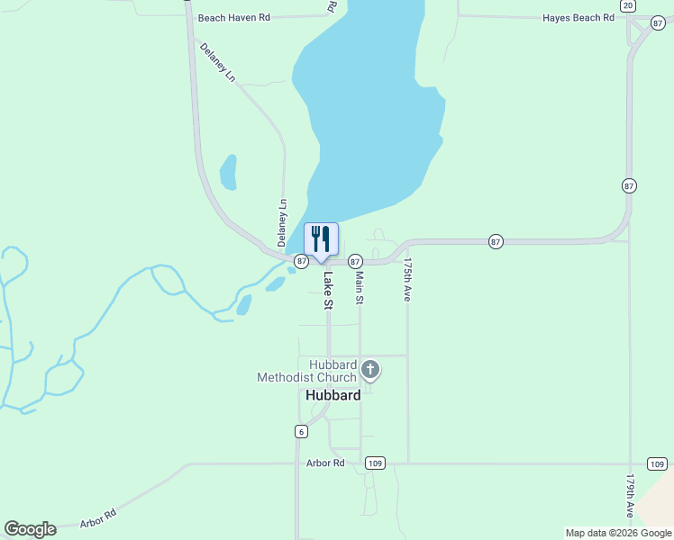 map of restaurants, bars, coffee shops, grocery stores, and more near 12370 County 6 in Park Rapids