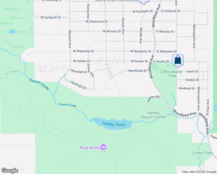 map of restaurants, bars, coffee shops, grocery stores, and more near 3301 Kolstad Avenue in Duluth
