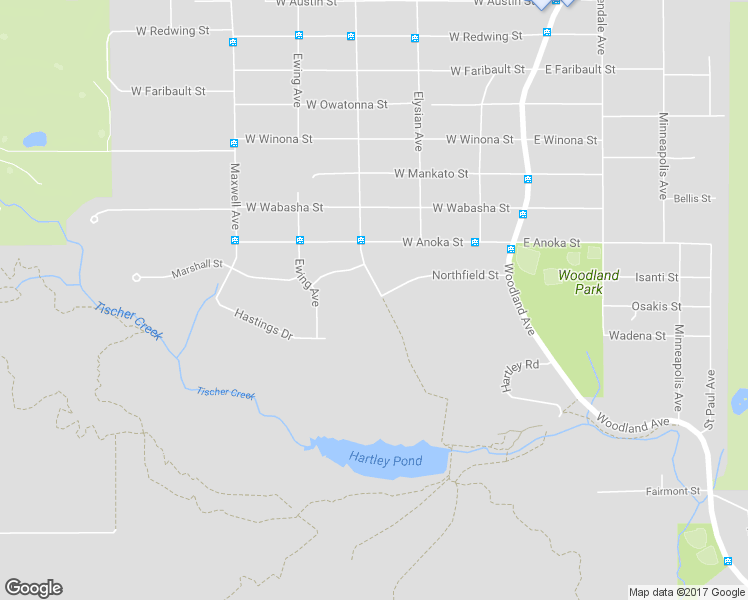 map of restaurants, bars, coffee shops, grocery stores, and more near 3301 Kolstad Avenue in Duluth