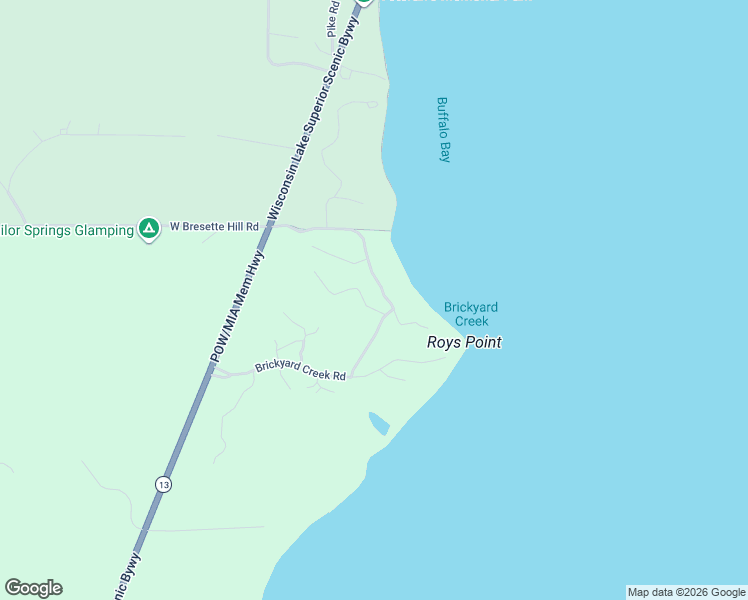 map of restaurants, bars, coffee shops, grocery stores, and more near 37670 Madeline Lane in Bayfield