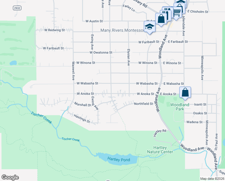 map of restaurants, bars, coffee shops, grocery stores, and more near 3322 Kolstad Avenue in Duluth