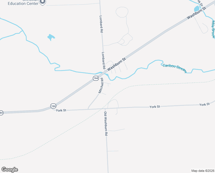 map of restaurants, bars, coffee shops, grocery stores, and more near 26 Mitchell Road in Caribou