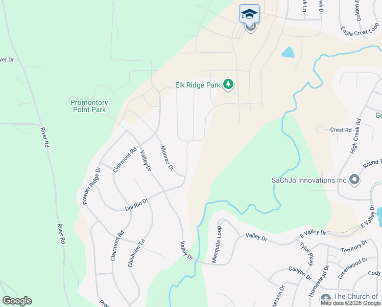 map of restaurants, bars, coffee shops, grocery stores, and more near 3811 Del Rio Drive in Bismarck