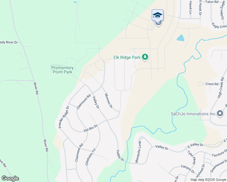 map of restaurants, bars, coffee shops, grocery stores, and more near Monreo Drive in Bismarck