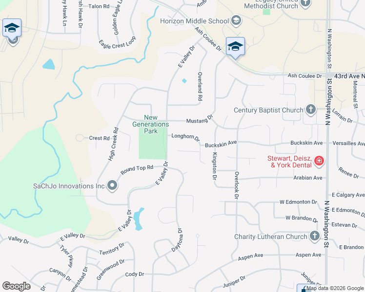 map of restaurants, bars, coffee shops, grocery stores, and more near 735-737 Saddle Ridge Road in Bismarck