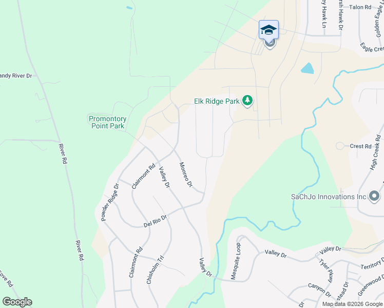 map of restaurants, bars, coffee shops, grocery stores, and more near Monreo Drive in Bismarck