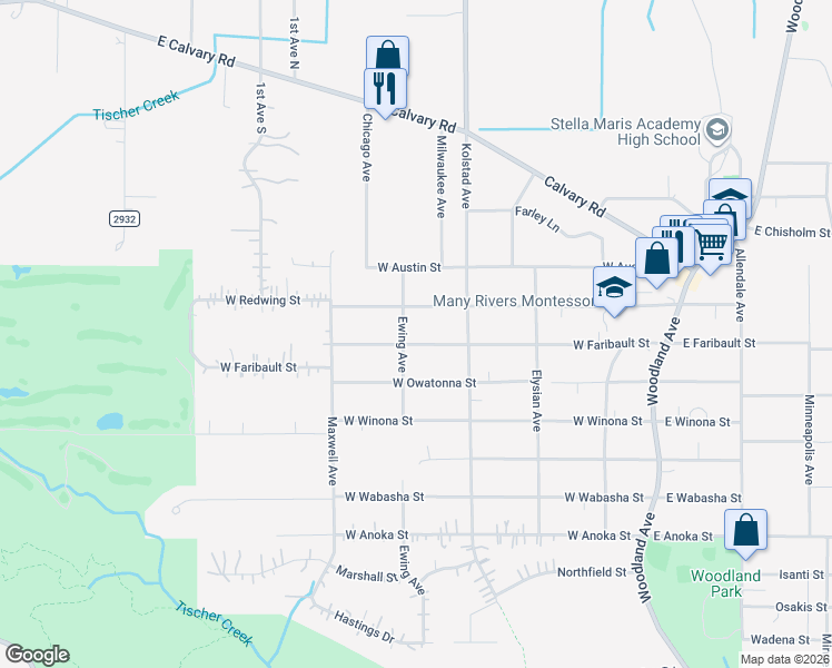 map of restaurants, bars, coffee shops, grocery stores, and more near 334 West Redwing Street in Duluth