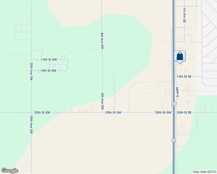 map of restaurants, bars, coffee shops, grocery stores, and more near 8th Avenue Southwest in Dickinson