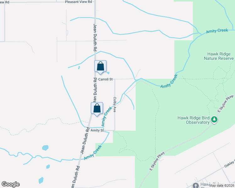 map of restaurants, bars, coffee shops, grocery stores, and more near 432 Colby Avenue in Duluth