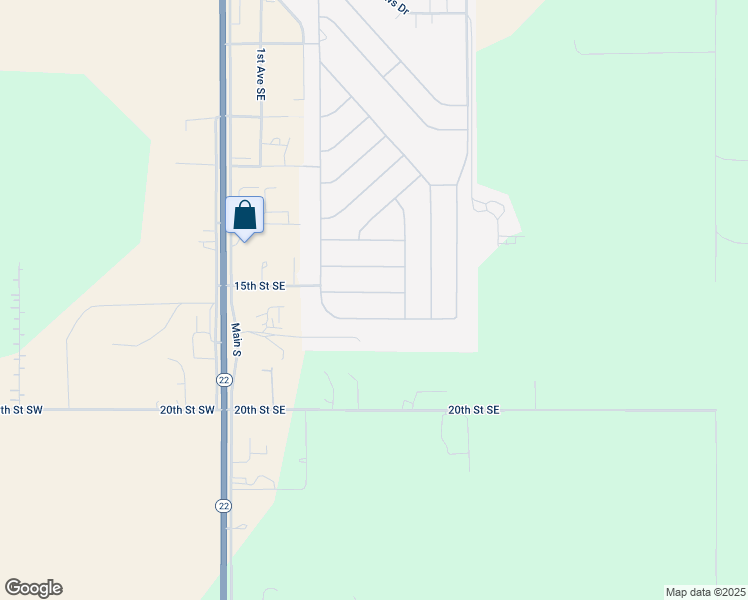 map of restaurants, bars, coffee shops, grocery stores, and more near 220 F Street in Dickinson