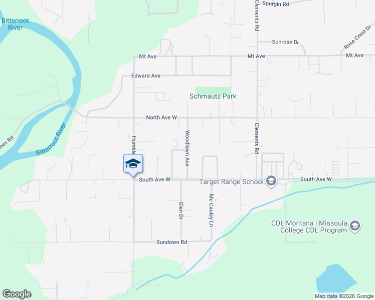map of restaurants, bars, coffee shops, grocery stores, and more near 2933 West Central Avenue in Orchard Homes