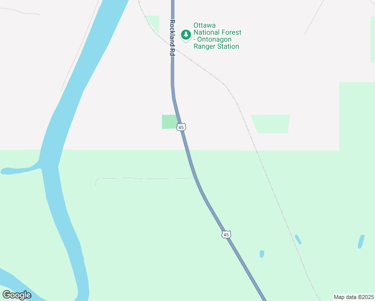 map of restaurants, bars, coffee shops, grocery stores, and more near 1117 U.S. 45 in Ontonagon