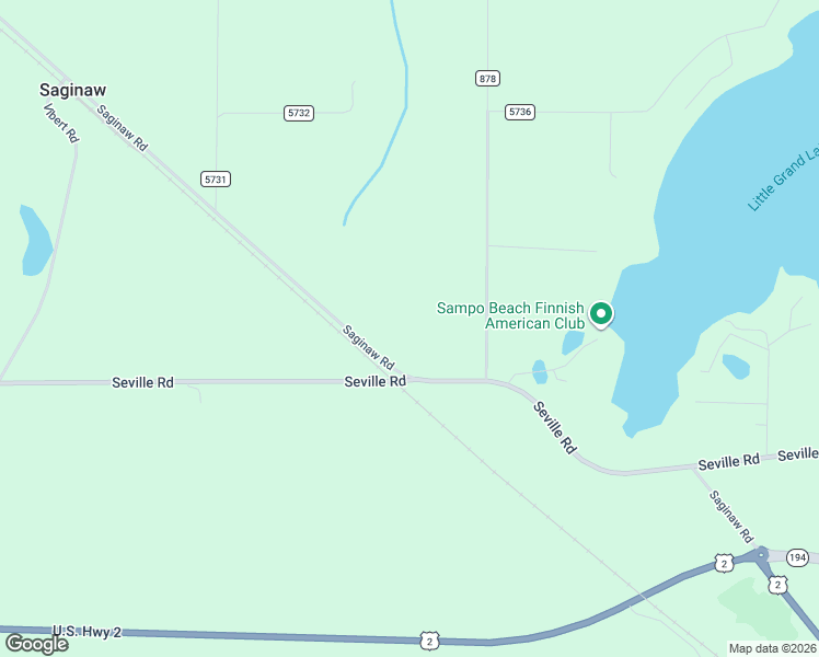 map of restaurants, bars, coffee shops, grocery stores, and more near 7117 Saginaw Road in Saginaw