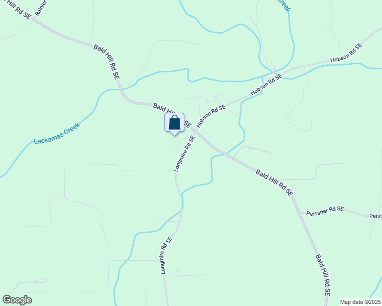 map of restaurants, bars, coffee shops, grocery stores, and more near 16132 Longmire Road Southeast in Yelm
