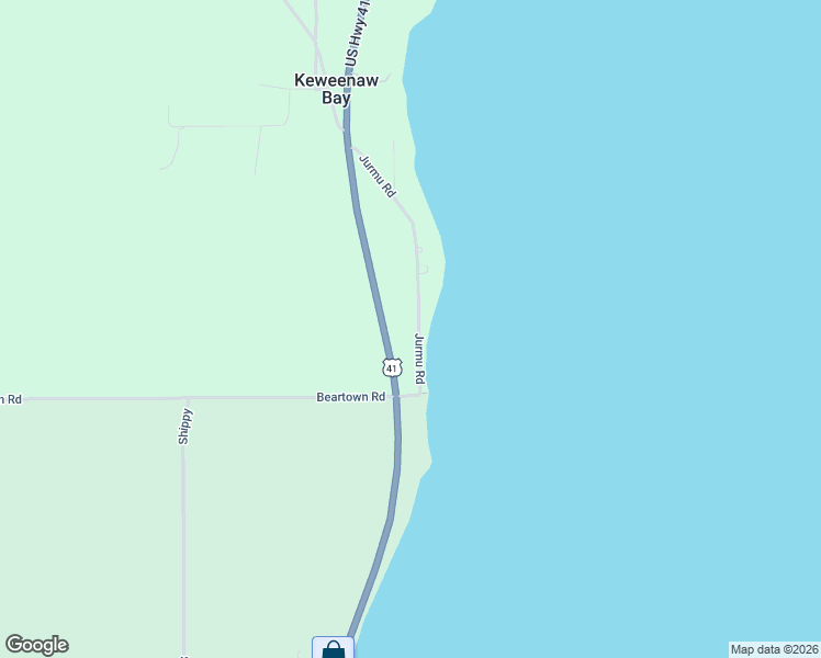 map of restaurants, bars, coffee shops, grocery stores, and more near Jurmu in Baraga