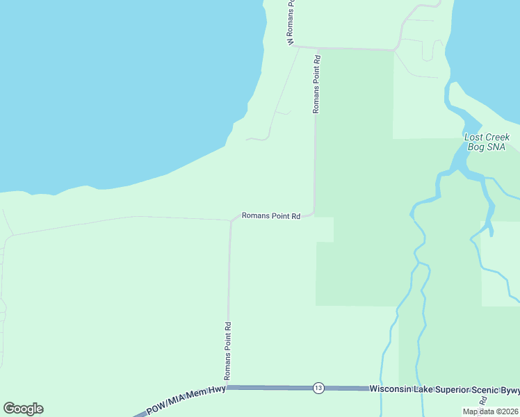 map of restaurants, bars, coffee shops, grocery stores, and more near 88440 Romans Point Road in Herbster