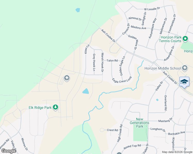 map of restaurants, bars, coffee shops, grocery stores, and more near 1603 Prairie Hawk Drive in Bismarck